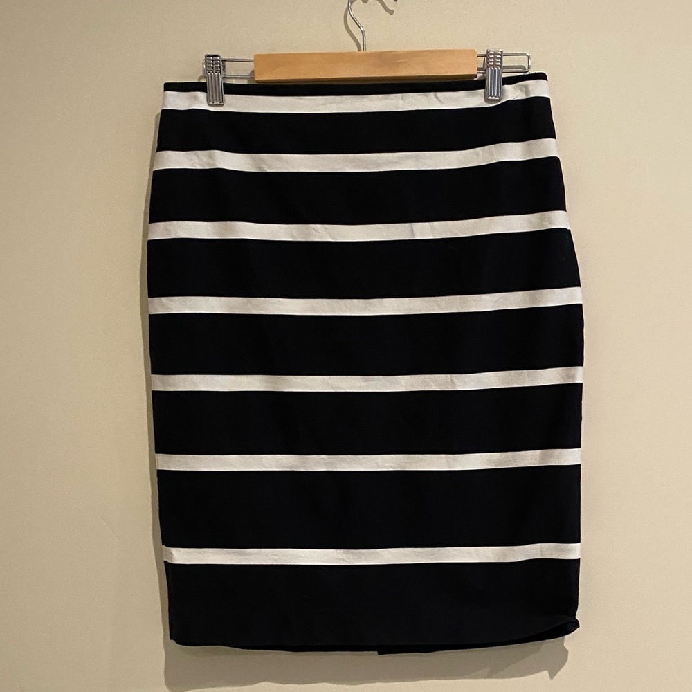 Stripe Pencil Skirt